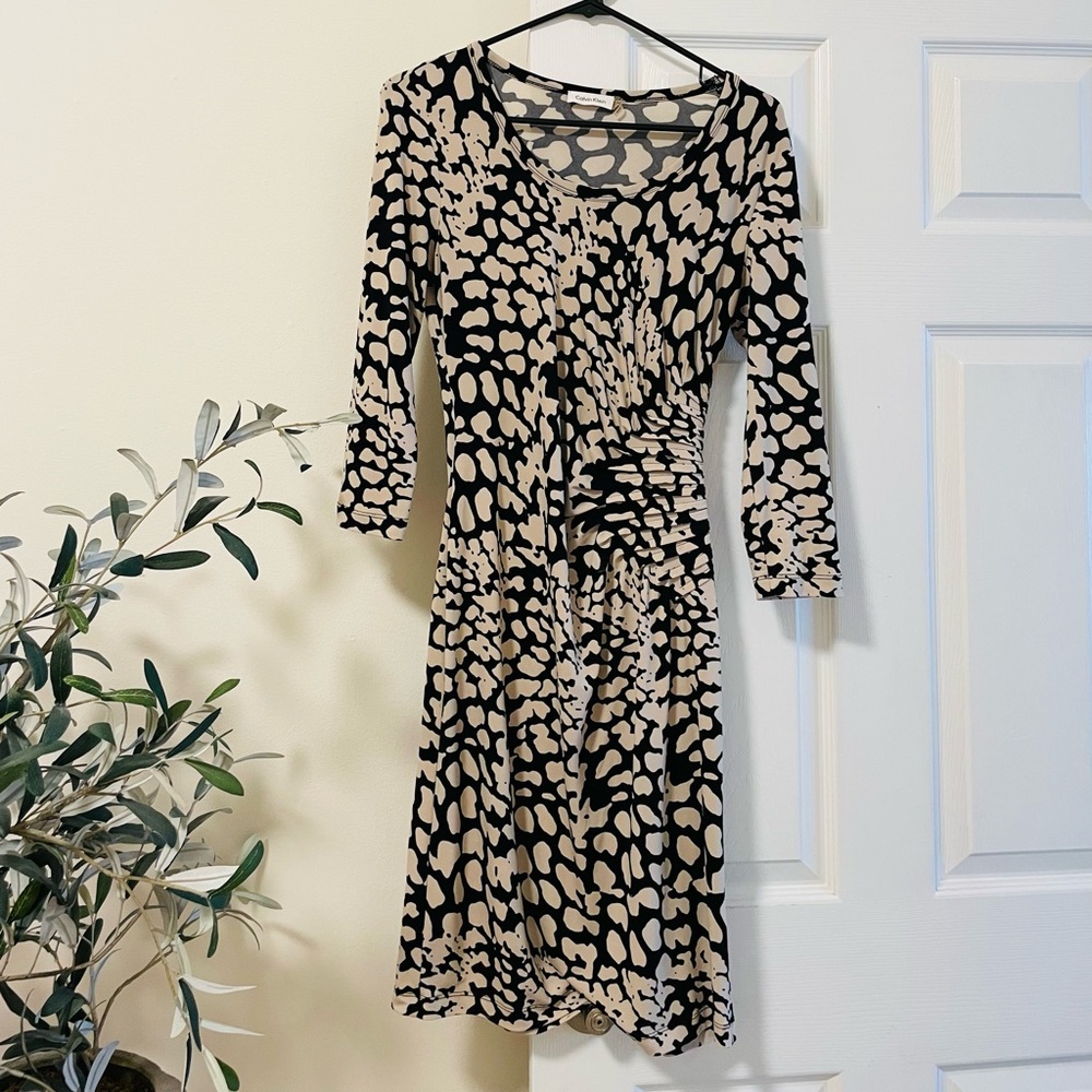 Calvin Klein size 4 animal print tight dress.